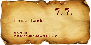 Tresz Tünde névjegykártya